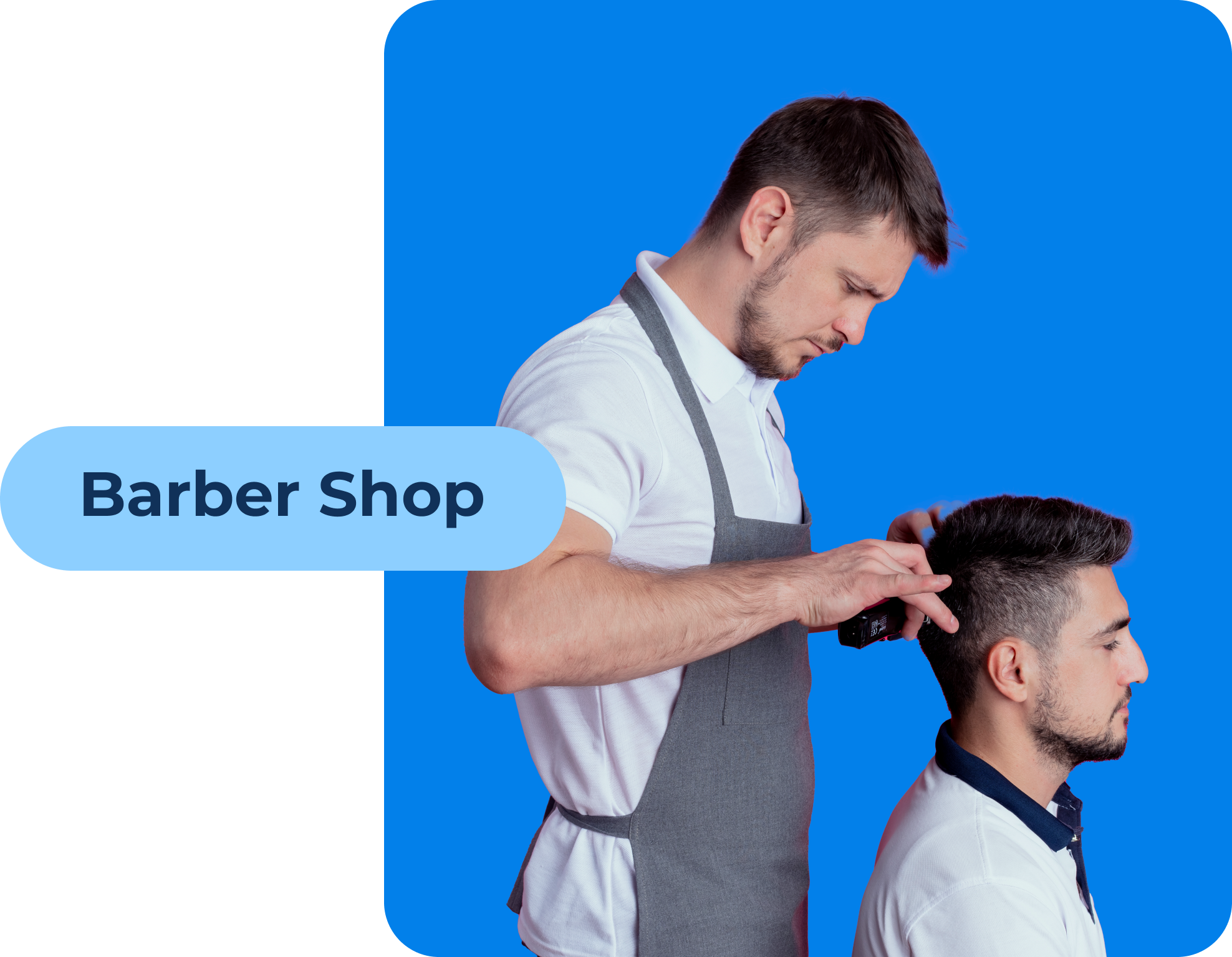 Barber shop management illustration
