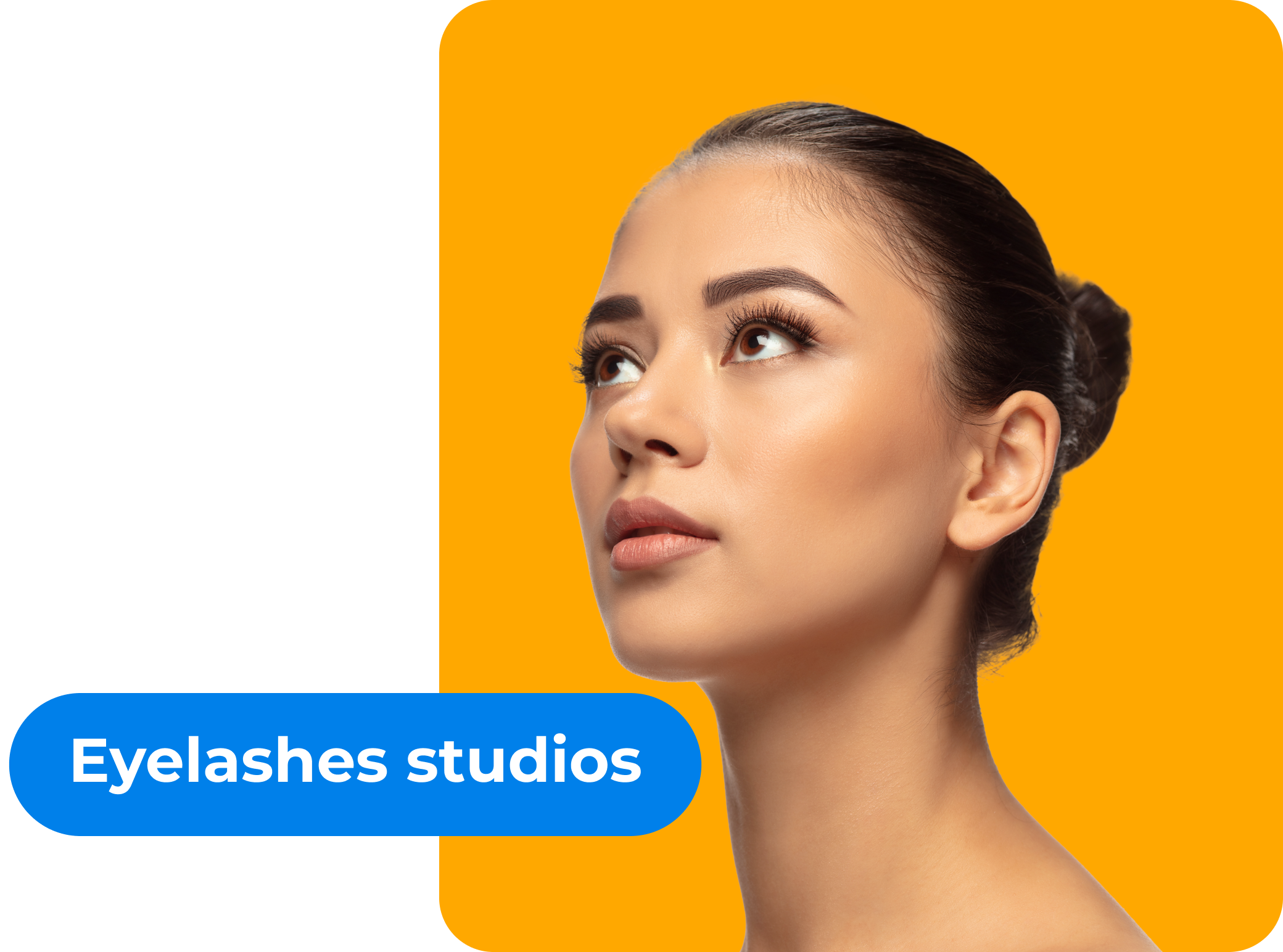 Eyelashes studios management illustration